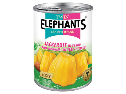 TWIN ELEPHANTS, RIPE YELLOW JACKFRUIT IN CAN 565G