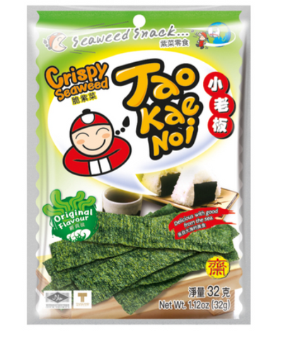 TAO KAE NOI, CRISPY SEAWEED ORIGINAL 32G