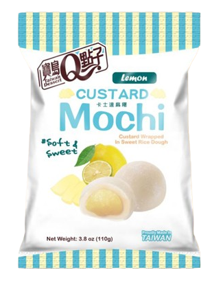 QQ CUSTARD MOCHI LEMON 110G