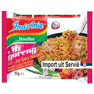 INDOMIE, EU SERBIEN MI GORENG PEDAS HOT, 80G