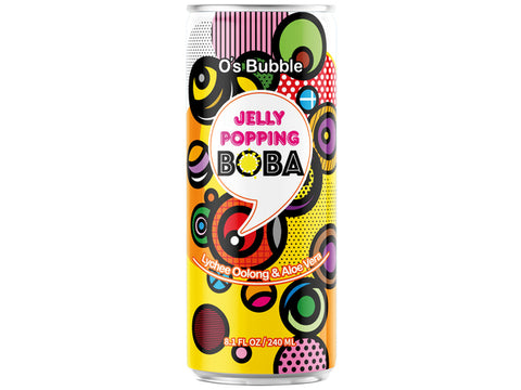 O BUBBLE, BOBA DRINK LYCHEE OOLONG ALOE VERA 240ML