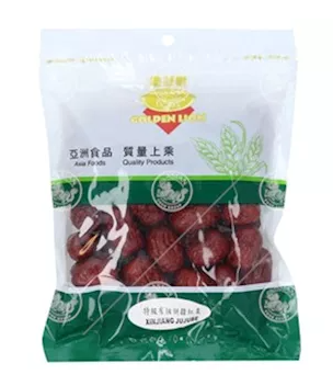 GOLDEN LION, RED DATES 200G XINJIANG JUJUBE