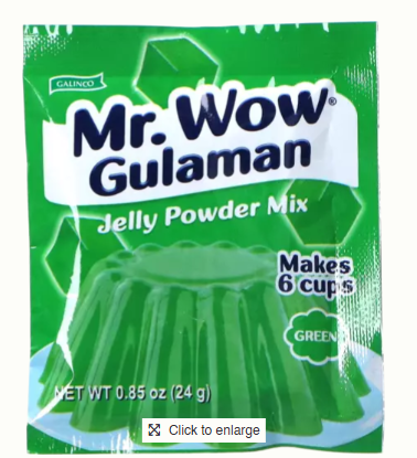 MR WOW, GULAMAN GREEN JELLY POWDER 24g