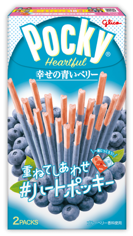 JP POCKY HEARTFUL BLUEBERRY 54.6G