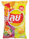 LAYS, POTATO CHIPS 2 IN 1 SHRIMP&SEAFOOD 48G