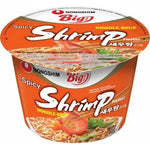 NONSHIM, INSTANT NOODLE SHRIMP IN BIG CUP 115G, ORANGE BOWL