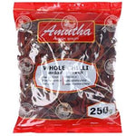 AMUTHA, DRIED CHILLI WITH STEM 250G