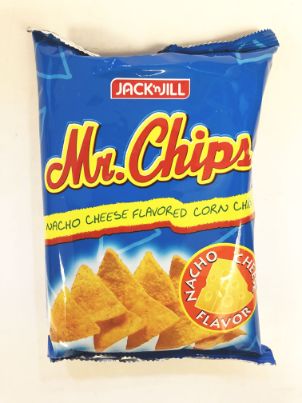 J&J, CHIPS CORN NACHO CHEESE 100G