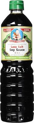 HEALTHY BOY SOY SAUCE LESS SALT GREEN CAP 1LITER