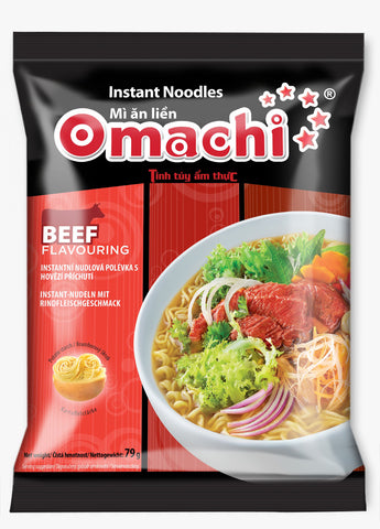 OMACHI BEEF STEW INST NOODLE 80G, BO HAM