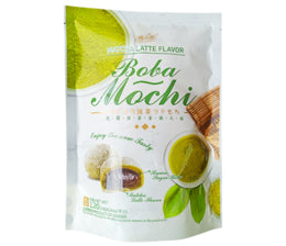YUKI&LOVE, MATCHA LATTE FLAVOUR MOCHI WITH APIOCA PEARL 8X15G
