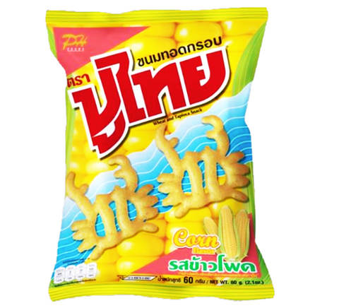 PUTHAI, SQUID SNACK CORN FLAVOR 60G