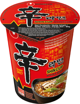 NONGSHIM, HOT SHIN RAMEN IN CUP 68G