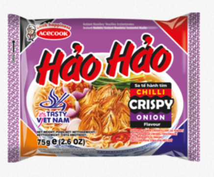 KK, HAO HAO INSTANT NOODLE CRISPY ONION, 75G