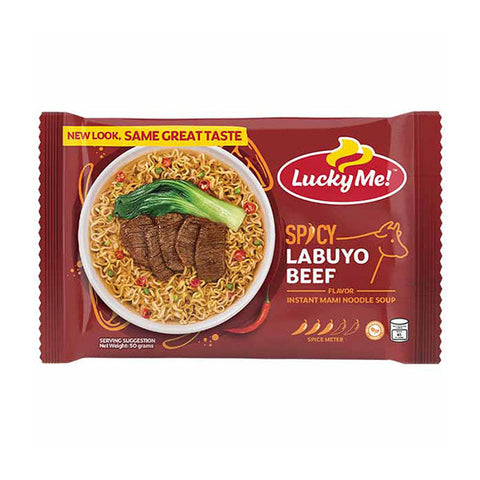 LUCKY ME, NOODLE SPICY LABUYO BEEF 50G