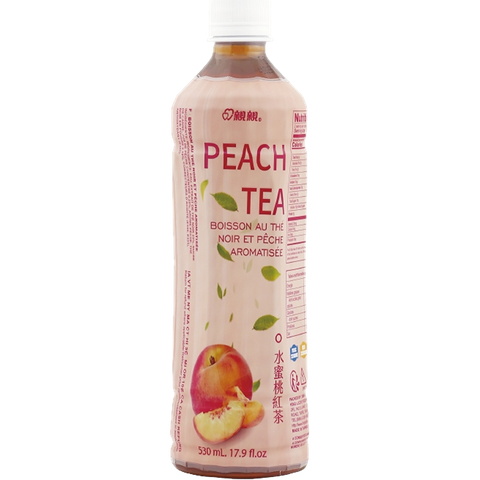 CHIN CHIN, PEACH TEA DRINK PET 530ML