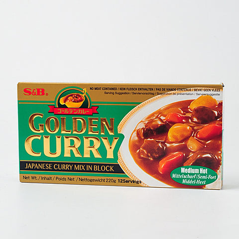 S&B MEDIUM HOT GOLDEN CURRY 220G