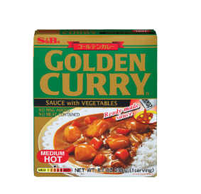 S&B GOLDEN CURRY SAUCE WITH VEGETABLE MEDIUM HOT 230G