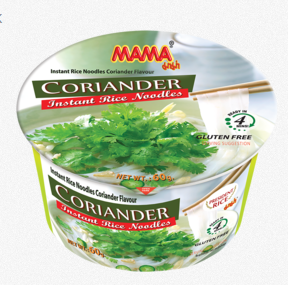 MAMA, INST BOWL NOODLES CORRIANDER 60G