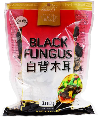 GOLDEN TURTLE, FUNGUS BLACK DRIED 100G