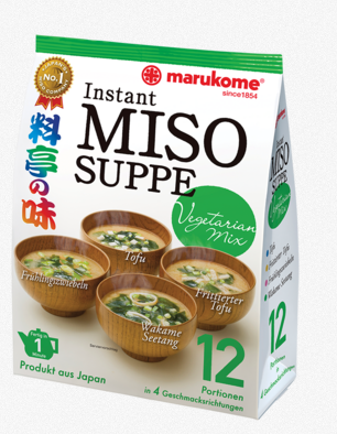 MARUKOME, INSTANT MISO SOUP DARK VEGETARIAN 224.55G