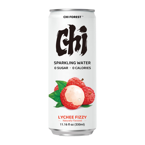 CHI FOREST, LYCHEE FIZZY SPARKLING WATER 330ML