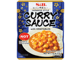 S&B, CURRY SAUCE WITH VEGGIES, HOT, 205ML