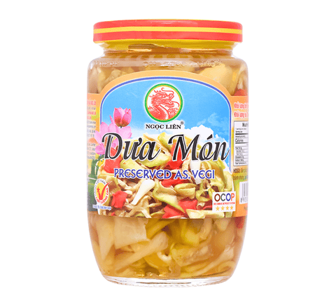 NGOC LIEN, PRESERVED VEGETABLE, DUA MON HUE 430G