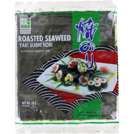 JHFOODS, SEAWEED ROASTED YAKI SUSHI NORI GREEN 28G