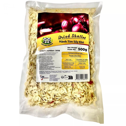 DOUBLE PANDA, DRIED SHALLOT SLICE, 500G, HANH TIM SAY KHO