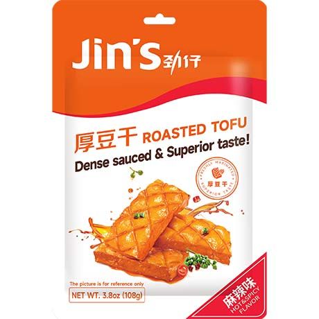 JINZAI, TOFU SNACK ROASTED HOT 108G