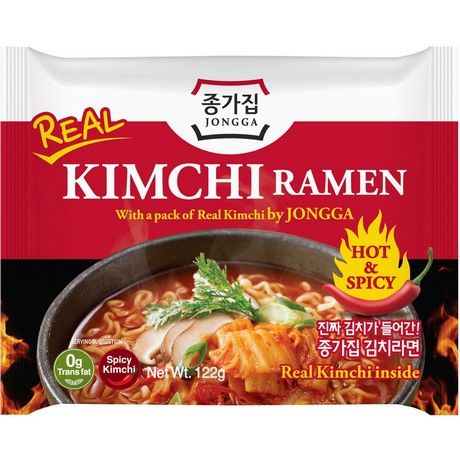 JONGGA, KIMCHI RAMEN NOODLE REAL KIMCHI
