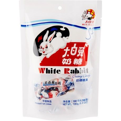 WHITE RABBIT, MILK CANDY 180G