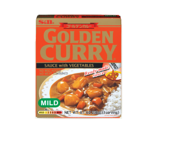 S&B, GOLDEN CURRY WITH VEGETABLE, MILD, 230G