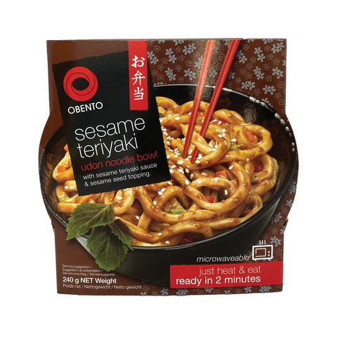 OBENTO, SESAME TERIYAKI UDON NOODLE BOWL 240G