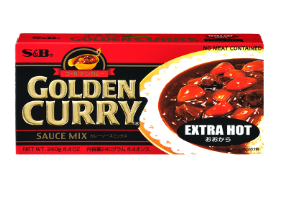 S&B, GODLEN CURRY EXTRA HOT, 220G