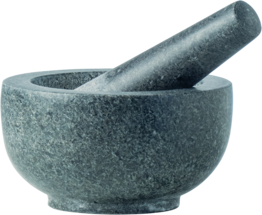 JADE TEMPLE, STONE MORTAR, DIA 14CM HIGHT 7.7CM