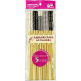 SHINE FARM, CHOPSTICKS BAMBOO BLACK AND WHITE, 5 PCS