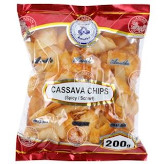 AMUTHA, CASSAVA CHIPS HOT 200G