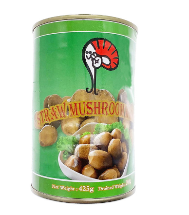 MJ, STRAW MUSHROOM WHOLE 425G