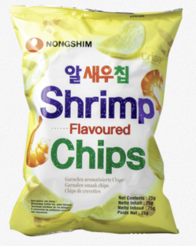 NONGSHIM, SHRIMP CHIPS ROUND 75G