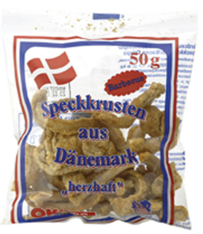 OKSNACKS, PORK RIND BBQ 50G