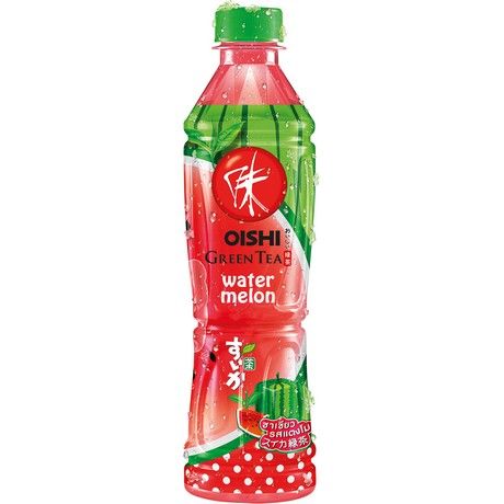 OISHI, GREEN TEA DRINK MELON 380ML