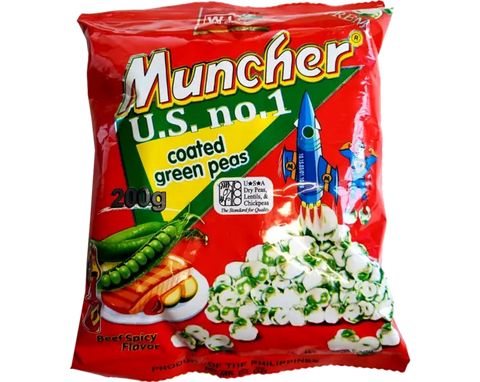 W.L. UNCHER COATED GREEN PEAS-BEEF SPICY 200G