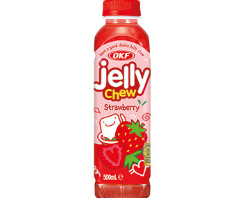 OKF, JELLY CHEW STRAWBERRY FLAVOUR 500ML