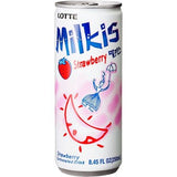 AEF, LOTTE  Milkis Soft Drink Strawberry Can 250ML