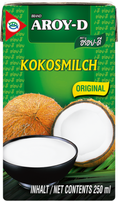 AROY D, COCONUT MILK 250ML