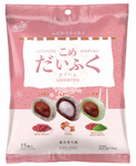 YUKI&LOVE, JAPANESE DAIFUKU MOCHI MIX 3 FLAVOURS 15X15G