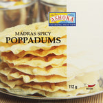 ASHOKA POPPADUMS PLAIN 112G