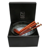 EDO RAMEN BOWL SET KURO 22CM, 1 SET